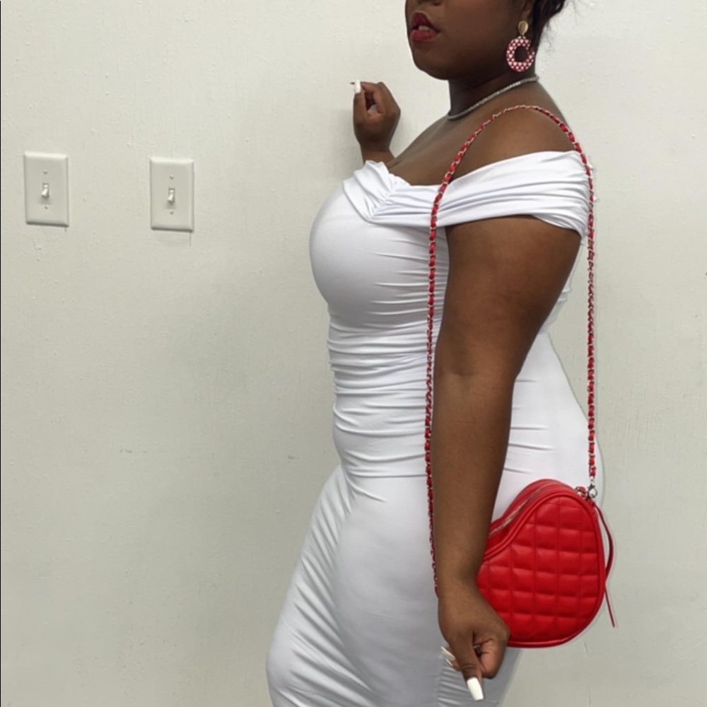 Heart shaped crossbody bag